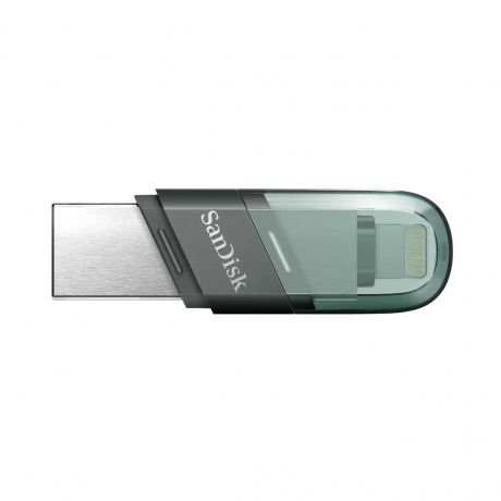 Флешка Sandisk 256Gb iXpand Flip SDIX90N-256G-GN6NE USB3.1 зеленый/серебристый - фото 1