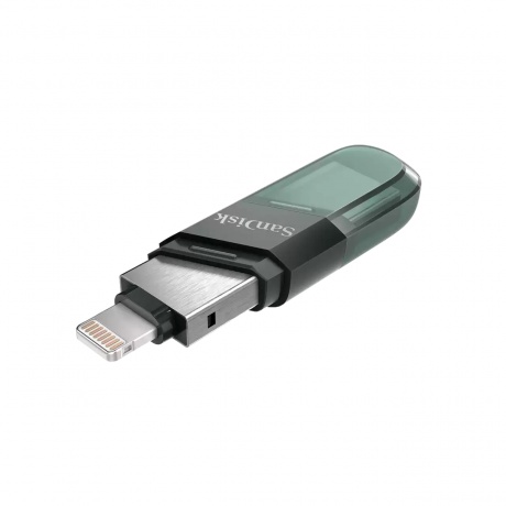 Флешка Sandisk 256Gb iXpand Flip SDIX90N-256G-GN6NE USB3.1 зеленый/серебристый - фото 4