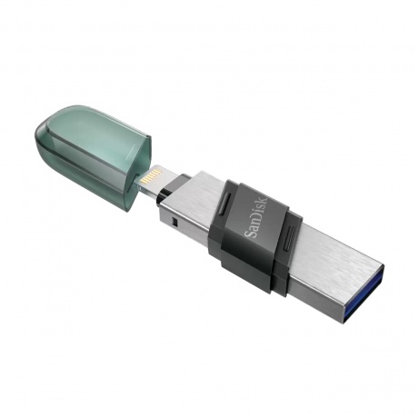 Флешка Sandisk 256Gb iXpand Flip SDIX90N-256G-GN6NE USB3.1 зеленый/серебристый - фото 5