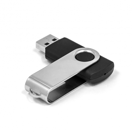 Флешка 32GB Mirex Swivel, USB 2.0, Черный (13600-FMURUS32) - фото 2