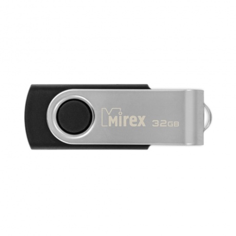 Флешка 32GB Mirex Swivel, USB 2.0, Черный (13600-FMURUS32) - фото 3
