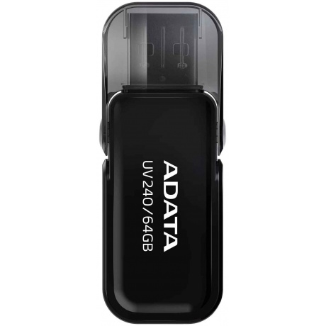 Флешка 64GB ADATA UV240, USB 2.0, Черный AUV240-64G-RBK - фото 1
