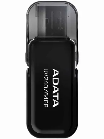 Флешка 64GB ADATA UV240, USB 2.0, Черный AUV240-64G-RBK