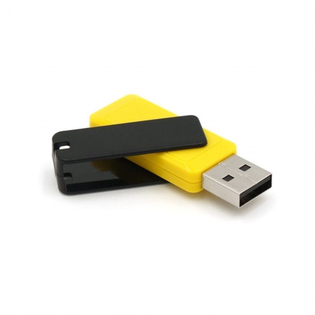 Флешка 64GB Mirex City, USB 2.0, Желтый 13600-FMUCYL64 - фото 2