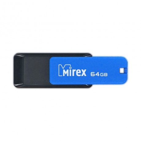 Флешка 64GB Mirex City, USB 2.0, Синий 13600-FMUCIB64 - фото 1