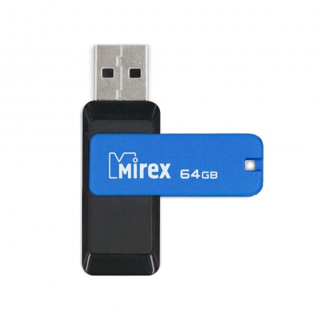 Флешка 64GB Mirex City, USB 2.0, Синий 13600-FMUCIB64 - фото 2