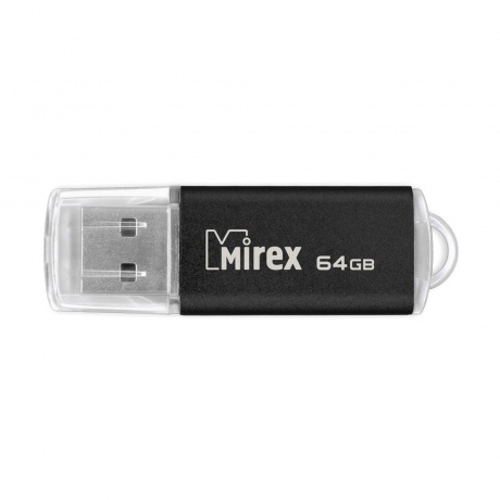 Флешка 64GB Mirex Unit, USB 2.0, Черный 13600-FMUUND64 - фото 1