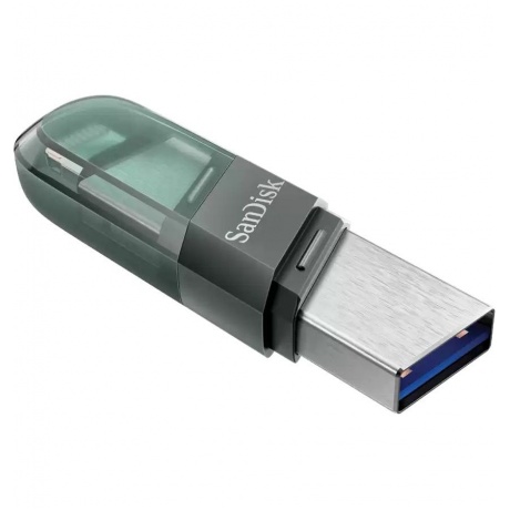 Флешка 128GB SanDisk iXpand Flip USB3.1/Lightning (SDIX90N-128G-GN6NE) - фото 3