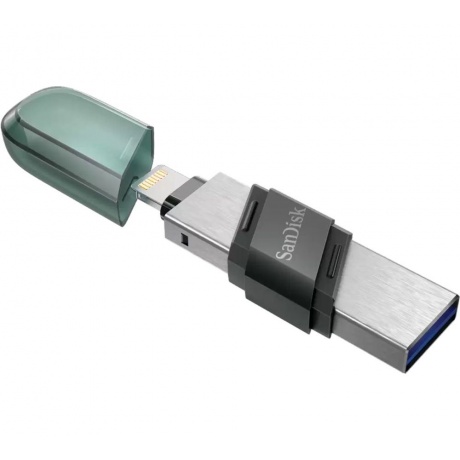 Флешка 128GB SanDisk iXpand Flip USB3.1/Lightning (SDIX90N-128G-GN6NE) - фото 5