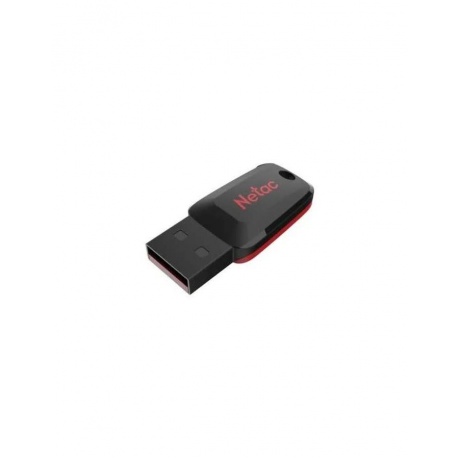 Флешка Netac 128Gb U197 NT03U197N-128G-20BK USB2.0 черный/красный - фото 1