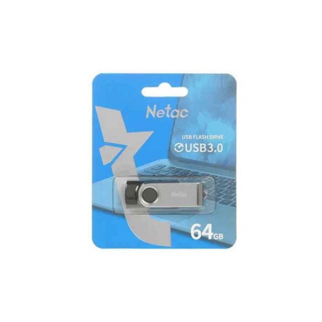 Флеша Netac U505 64Gb (NT03U505N-064G-30BK) USB3.0 - фото 3
