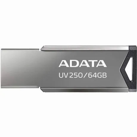 Флешка A-Data UV250 64Gb (AUV250-64G-RBK) USB2.0 серебристый