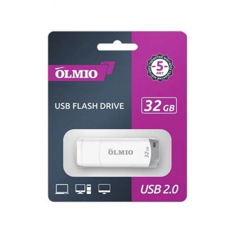 Флешка OLMIO USB-Flash 32GB, U-181 USB2.0 - фото 2