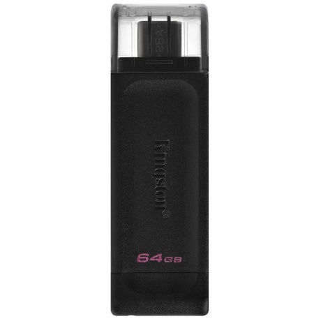 Флешка Kingston USB-C 3.2 64GB (DT70/64GB) - фото 1