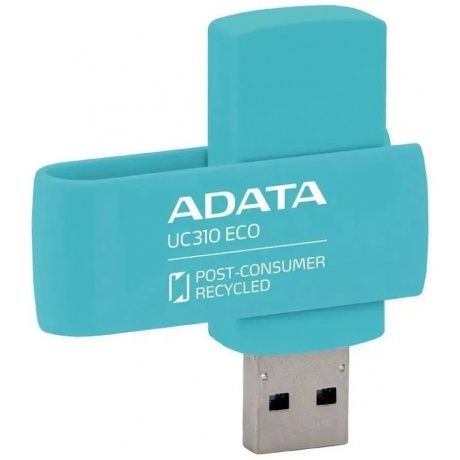 Флешка A-Data USB3 64GB GREEN (UC310E-64G-RGN) - фото 1