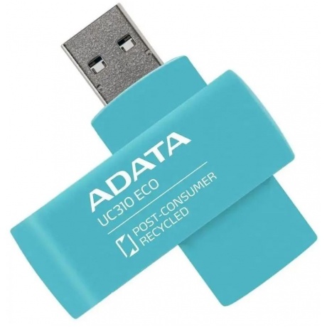 Флешка A-Data USB3 64GB GREEN (UC310E-64G-RGN) - фото 4