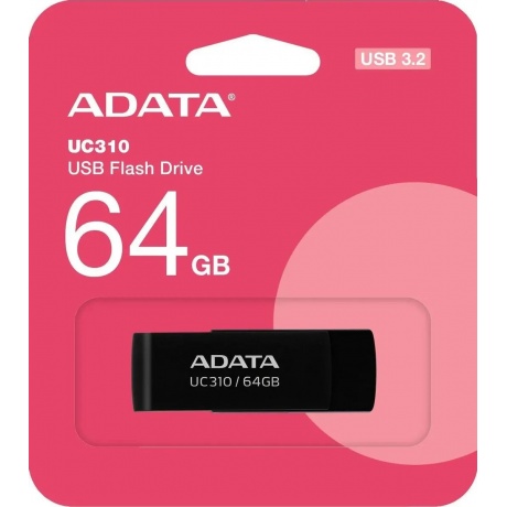 Флешка A-Data USB3 64GB (UC310-64G-RBK) - фото 4