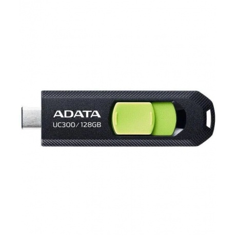 Флешка A-DATA 128GB (ACHO-UC300-128G-RBK/GN) UC300, USB 3.2/TypeC, черный/зеленый - фото 1