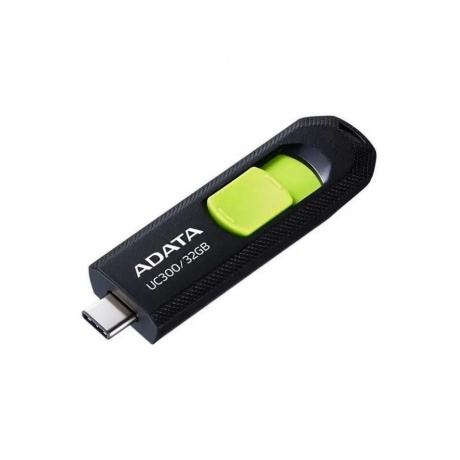Флешка A-DATA 32GB (ACHO-UC300-32G-RBK/GN) UC300, USB 3.2/TypeC, черный/зеленый - фото 1
