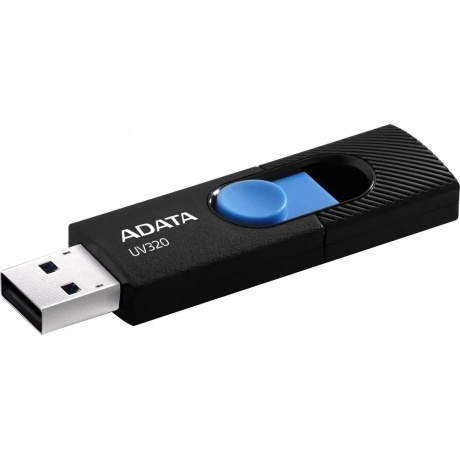 Флешка A-DATA 32GB (AUV320-32G-RBKBL) UV320, USB 3.2, черный/голубой - фото 1