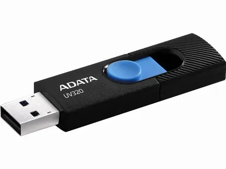Флешка A-DATA 32GB (AUV320-32G-RBKBL) UV320, USB 3.2, черный/гол...