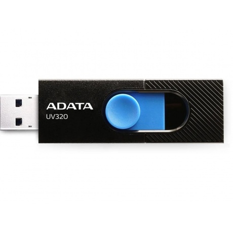 Флешка A-DATA 32GB (AUV320-32G-RBKBL) UV320, USB 3.2, черный/голубой - фото 2