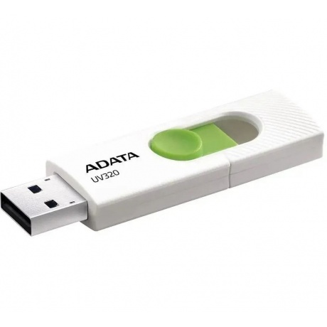 Флешка A-DATA 32GB (AUV320-32G-RWHGN) UV320, USB 3.2, белый/зеленый - фото 2