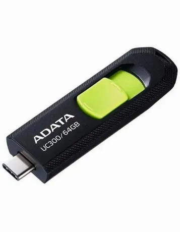 Флешка A-DATA 64GB (ACHO-UC300-64G-RBK/GN) UC300, USB 3.2/TypeC,...