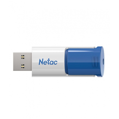 Флешка Netac U182 Blue 512Gb (NT03U182N-512G-30BL), USB3.0, сдвижной корпус, пластиковая бело-синяя - фото 1