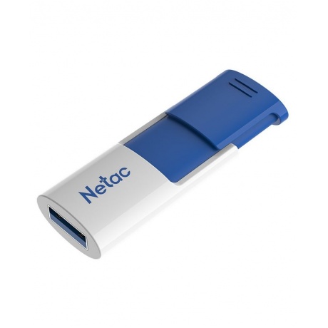 Флешка Netac U182 Blue 512Gb (NT03U182N-512G-30BL), USB3.0, сдвижной корпус, пластиковая бело-синяя - фото 3