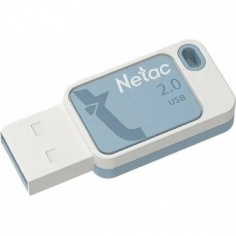 Флешка Netac UA31 64Gb (NT03UA31N-064G-20BL), USB2.0, голубая - фото 2