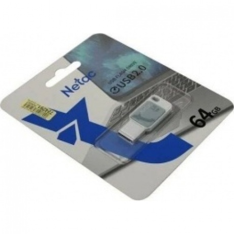 Флешка Netac UA31 64Gb (NT03UA31N-064G-20BL), USB2.0, голубая - фото 3
