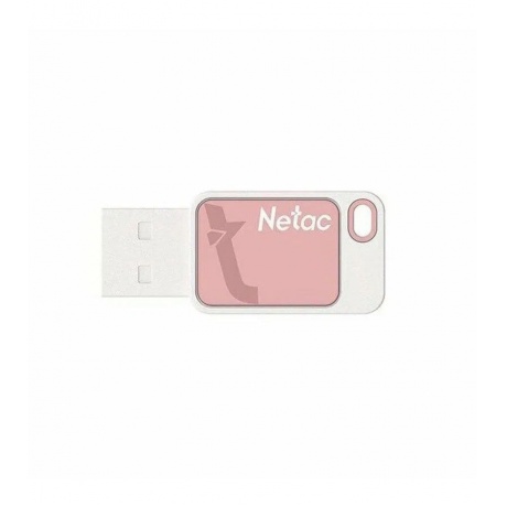 Флешка Netac UA31 64Gb (NT03UA31N-064G-20PK), USB2.0, розовая - фото 2