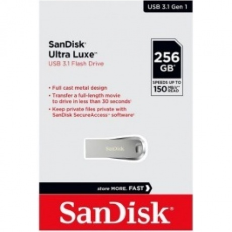 Флешка SanDisk Ultra Luxe 256Gb (SDCZ74-256G-G46), USB3.1 - фото 3