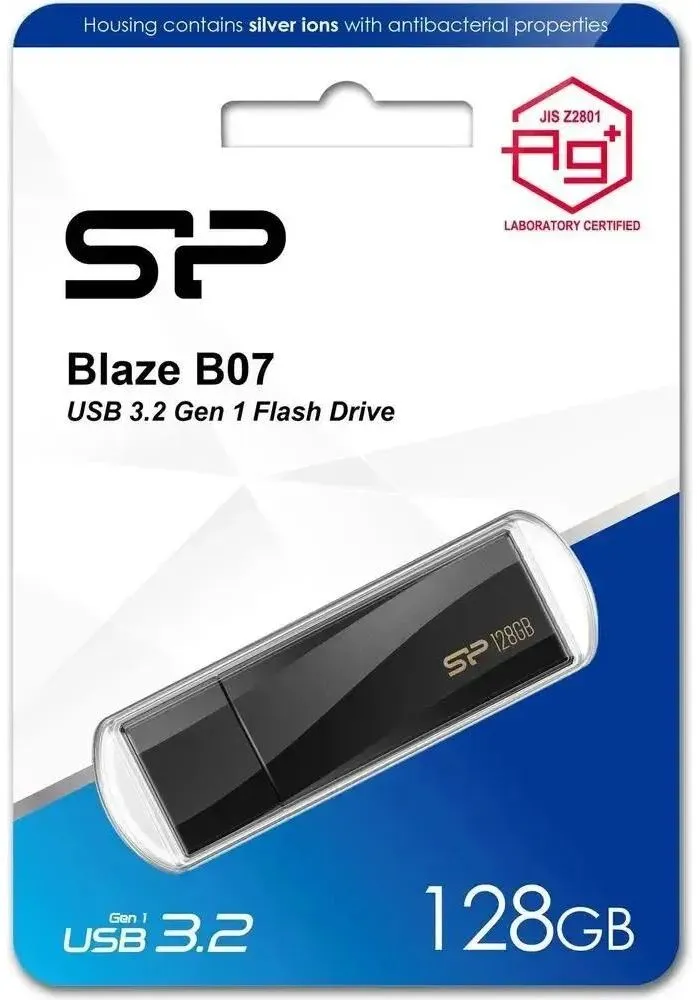 Флешка Silicon Power 128Gb Blaze B07 SP128GBUF3B07V1K - фото 4