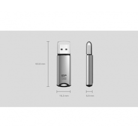 Флешка Silicon Power 128Gb Marvel M02 SP128GBUF3M02V1B, Blue - фото 4