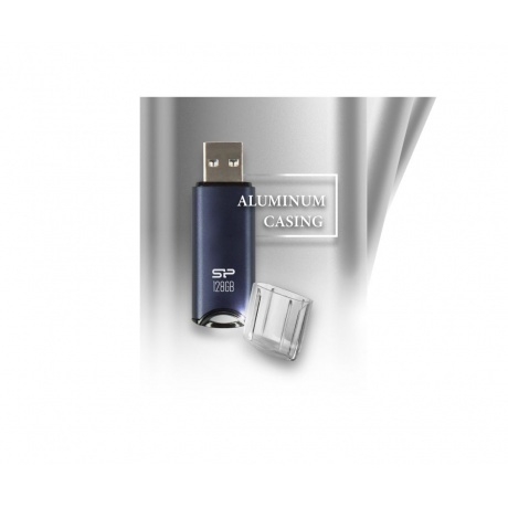 Флешка Silicon Power 128Gb Marvel M02 SP128GBUF3M02V1B, Blue - фото 6