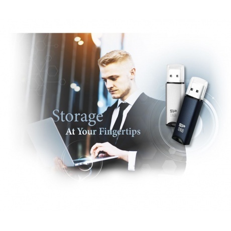 Флешка Silicon Power 128Gb Marvel M02 SP128GBUF3M02V1B, Blue - фото 7