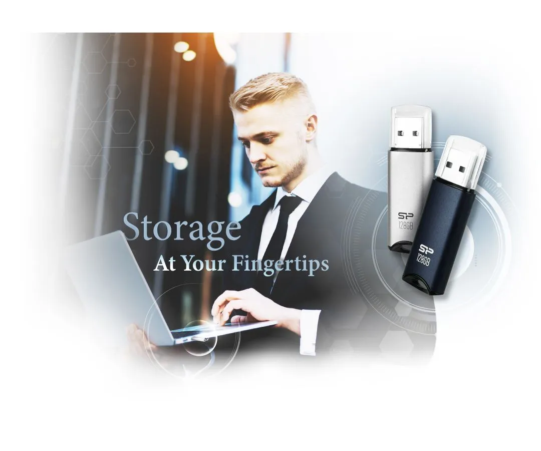 Флешка Silicon Power 128Gb Marvel M02 SP128GBUF3M02V1S, Silver - фото 6