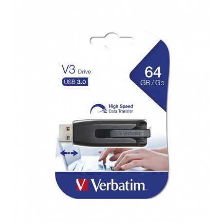 Флешка VERBATIM 64GB USB 3.2 DRIVE 49174 - фото 5