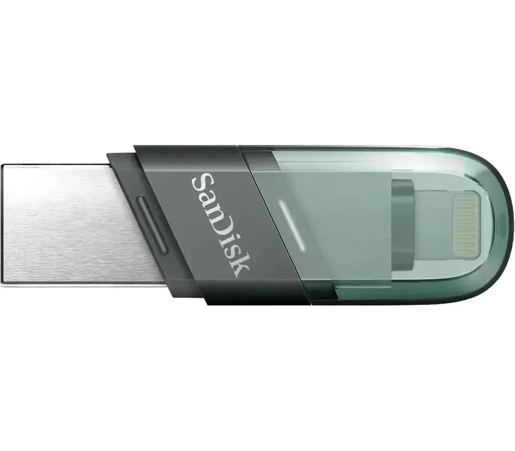 Флешка 128Gb SanDisk iXpand Flip SDIX90N-128G-GN6NJ – купить в Москве |  интернет-магазин KotoFoto.ru