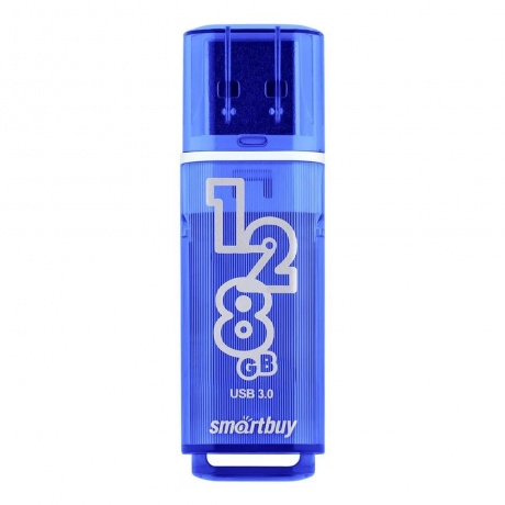 Флешка 128Gb SmartBuy Glossy series USB 3.0/3.1 Gen.1 Dark Blue SB128GBGS-DB