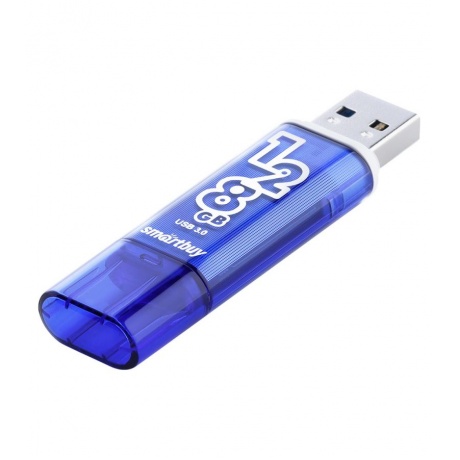 Флешка 128Gb SmartBuy Glossy series USB 3.0/3.1 Gen.1 Dark Blue SB128GBGS-DB - фото 2