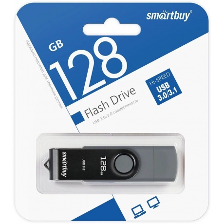 Флешка 128Gb SmartBuy Twist Dual SB128GB3DUOTWK - фото 4