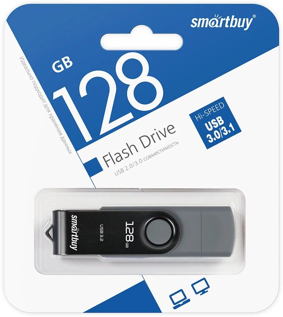 Флешка 128Gb SmartBuy Twist Dual SB128GB3DUOTWK – купить в Москве |  интернет-магазин KotoFoto.ru