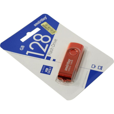 Флешка 128Gb SmartBuy UFD 3.0 Twist Red SB128GB3TWR - фото 5
