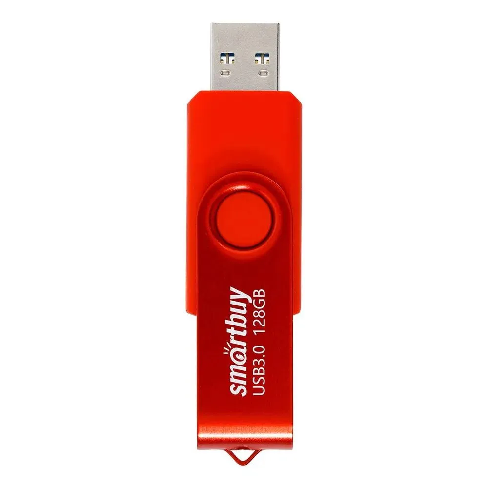Флешка 128Gb SmartBuy UFD 3.0 Twist Red SB128GB3TWR - фото 1
