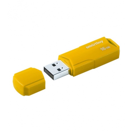 Флешка 16Gb SmartBuy Clue USB Yellow SB16GBCLU-Y - фото 1