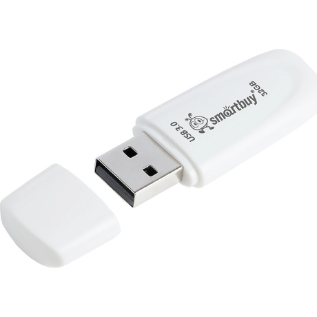 Флешка 32Gb SmartBuy Scout USB 3.1 White SB032GB3SCW - фото 4
