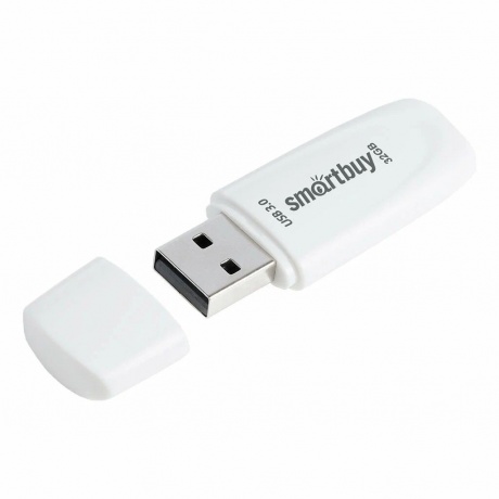 Флешка 32Gb SmartBuy Scout USB 3.1 White SB032GB3SCW - фото 1
